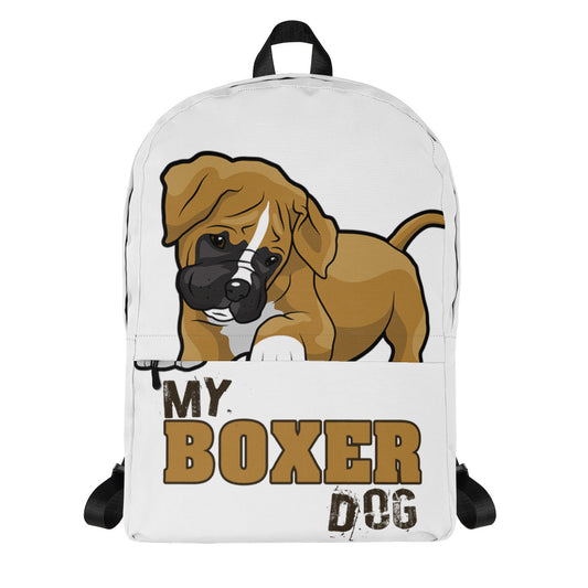 My Boxer Dog Backpack