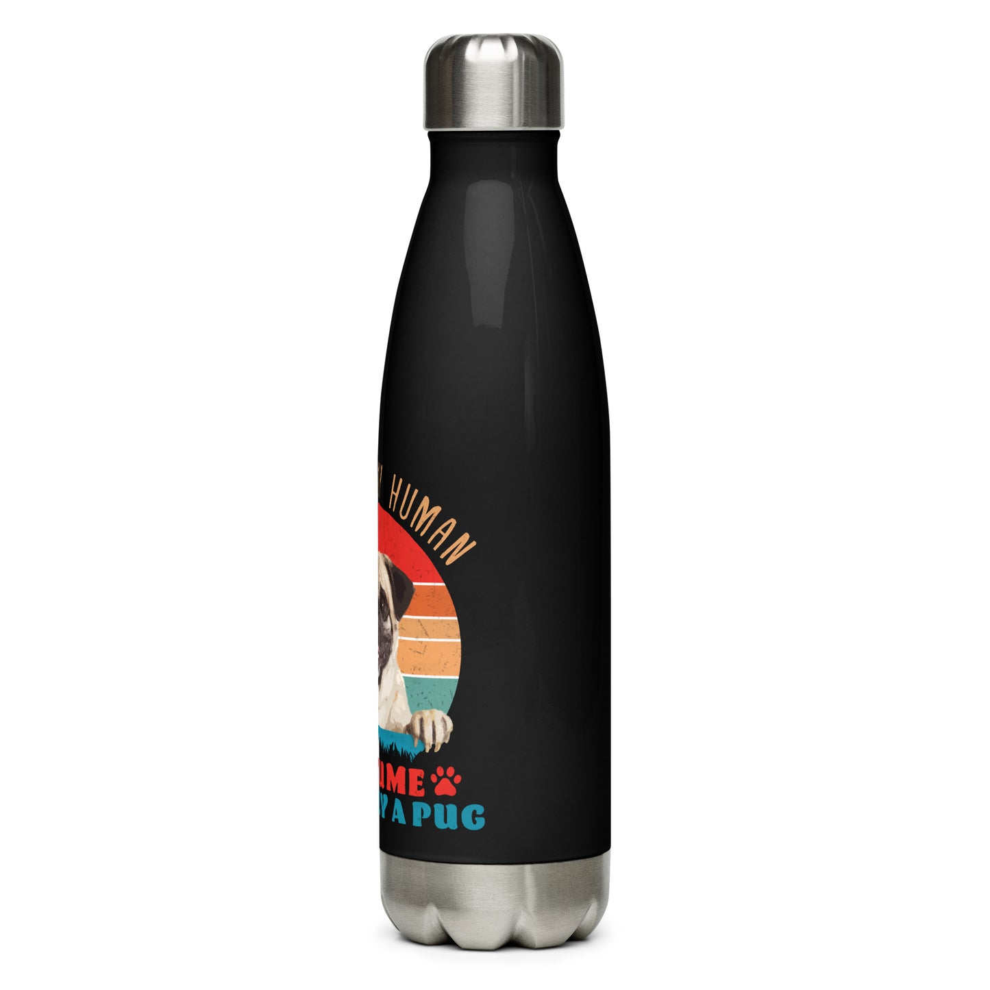 This Is My Human Costume Im Really A Pug ( Stainless Steel Water Bottle )