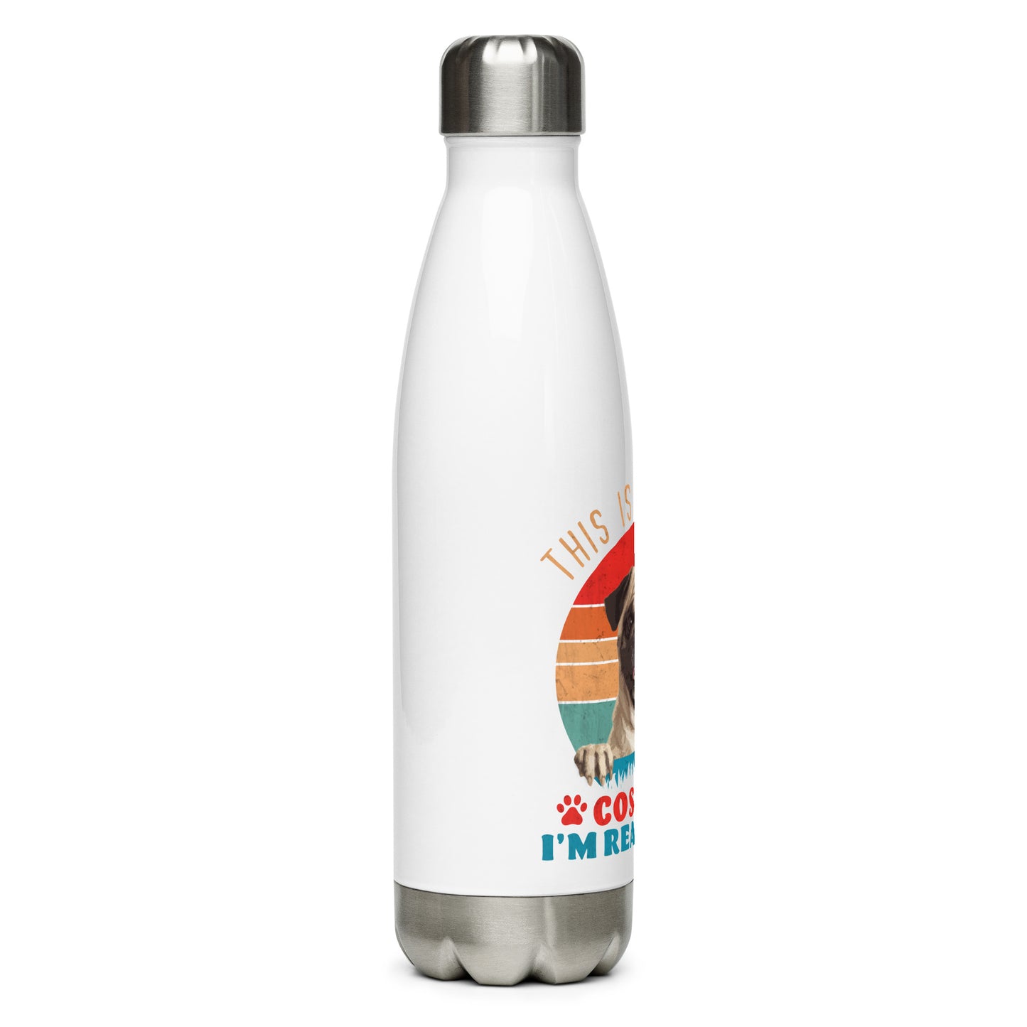 This Is My Human Costume Im Really A Pug ( Stainless Steel Water Bottle )