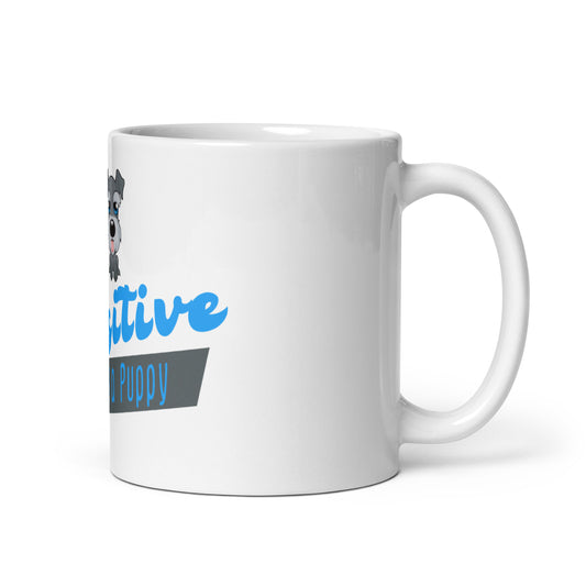 Stay Pawsitive, Adopt a Puppy (mug)