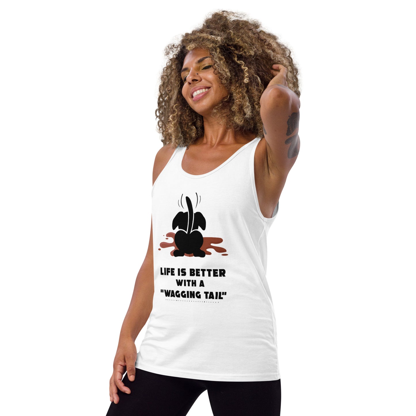 Wag more, bark less (Tank Top)