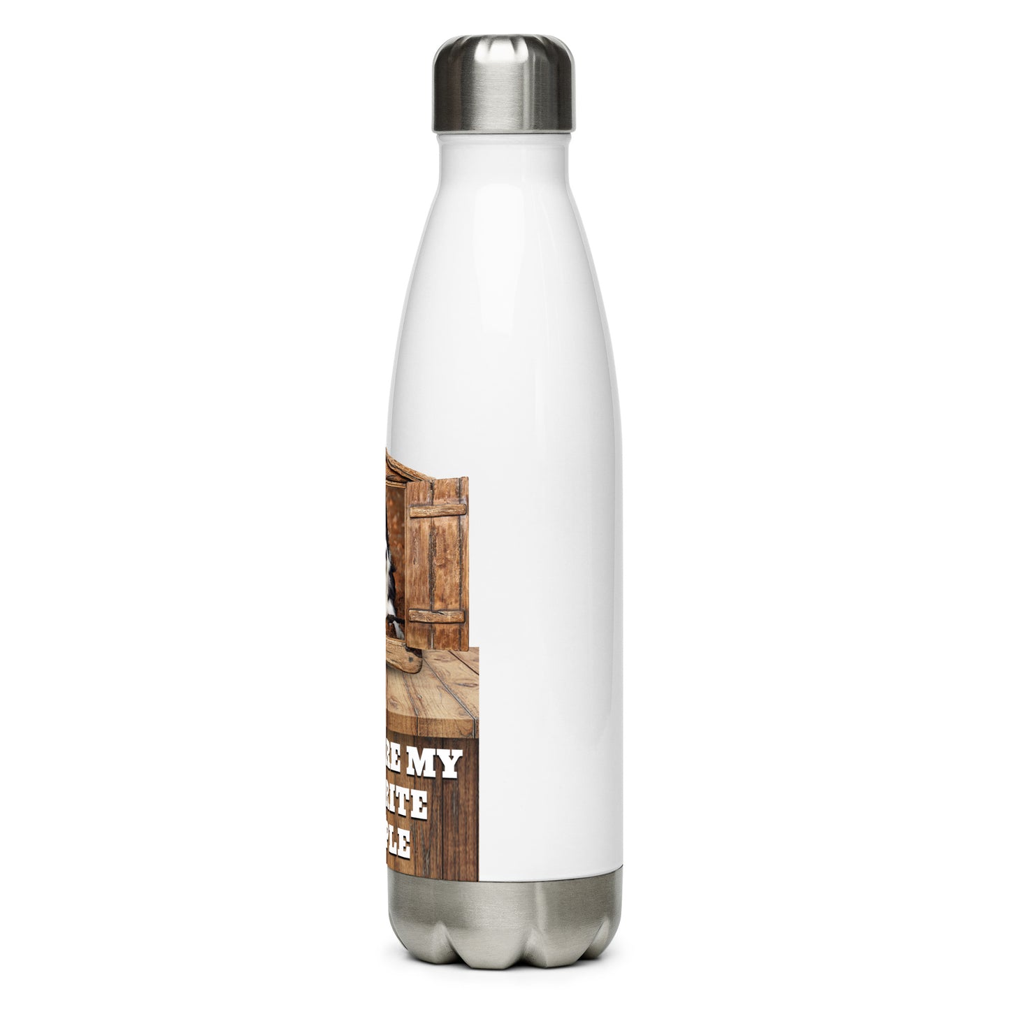 Dogs are my favorite people (Stainless Steel Water Bottle)