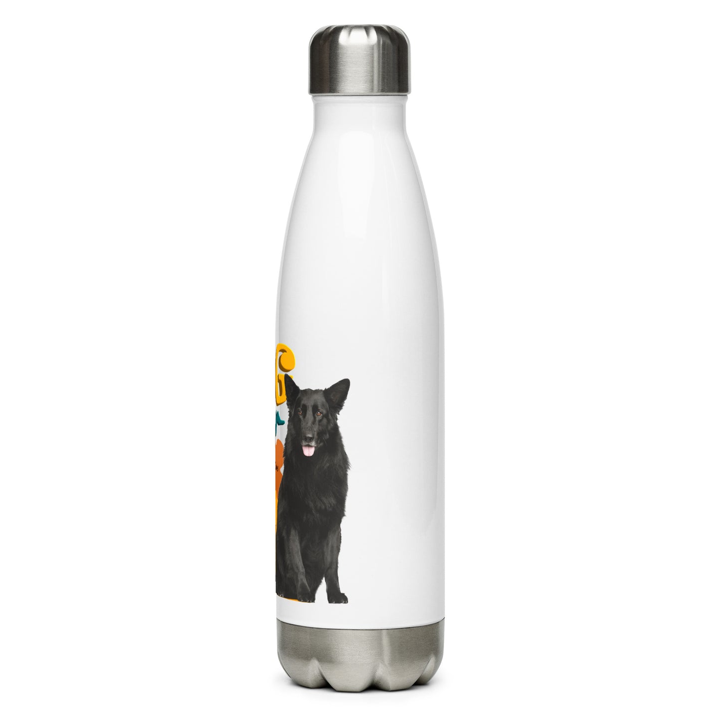 Dog hair, don't care. It's just my accessory (Stainless Steel Water Bottle)