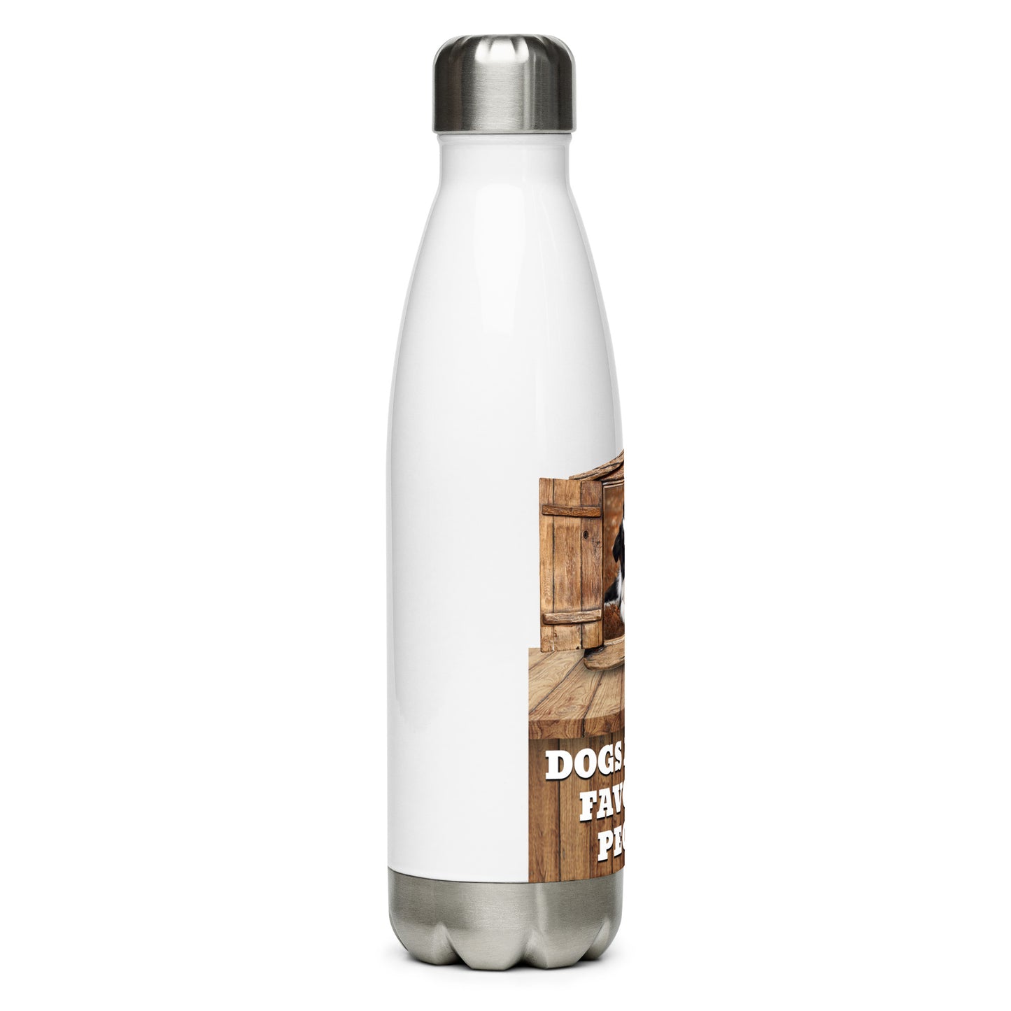 Dogs are my favorite people (Stainless Steel Water Bottle)