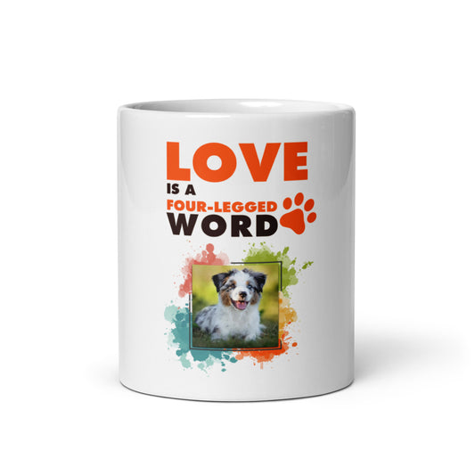Love is a four-legged word mug