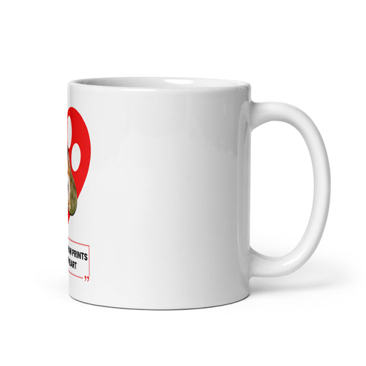 Dogs leave paw prints on your heart (mug)