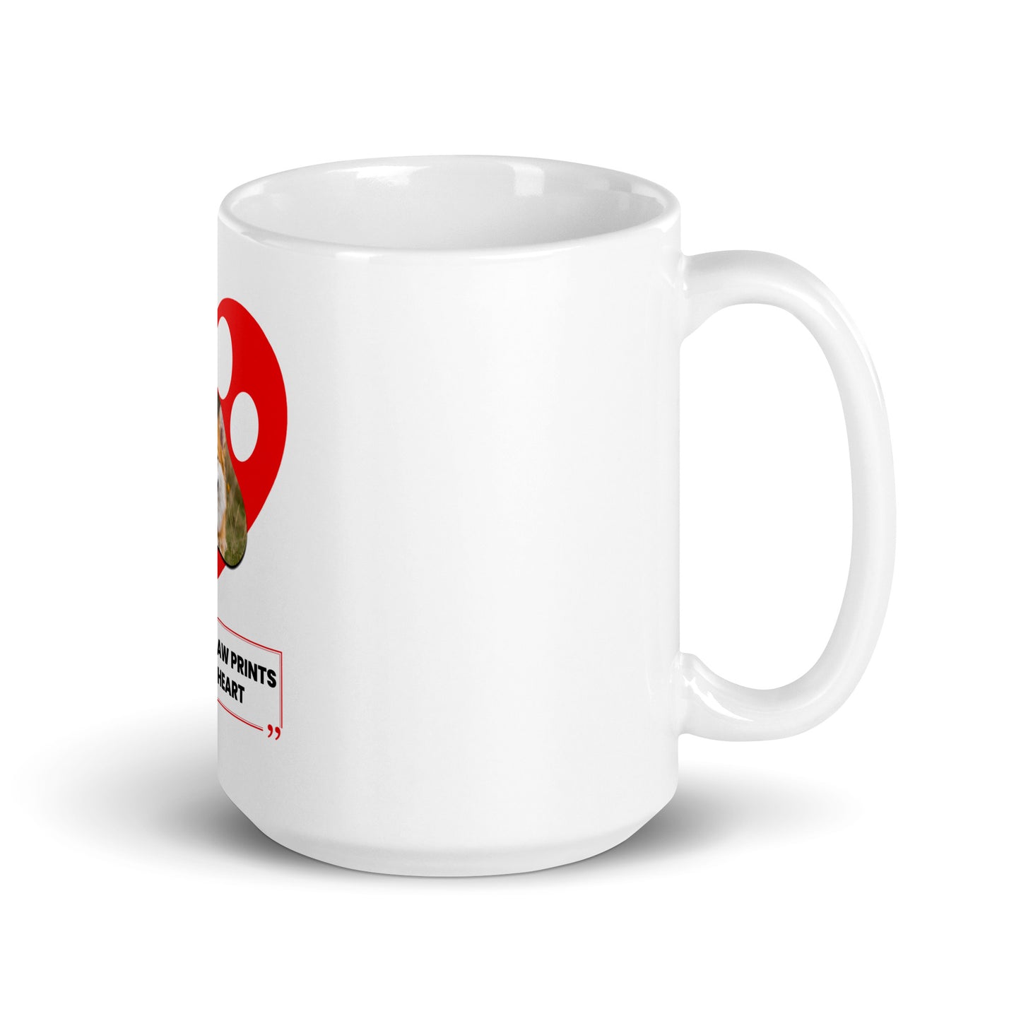 Dogs leave paw prints on your heart (mug)