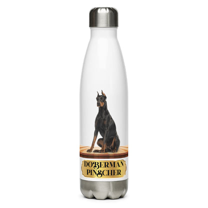 Doberman Pinscher 2 (Steel Water Bottle)